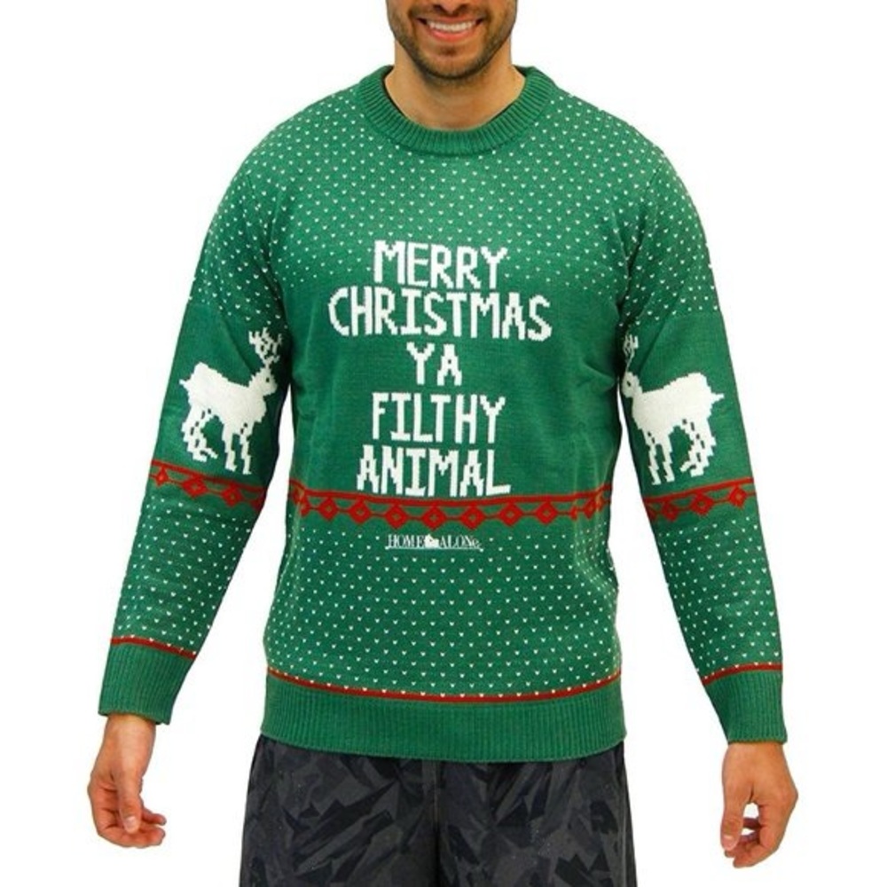 Home Alone "Merry Christmas Ya Filthy Animal" Ugly Christmas Size Medium